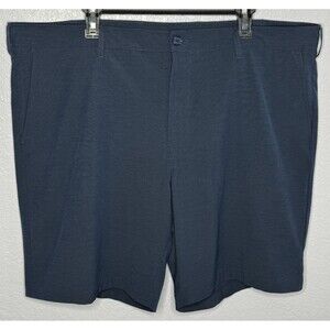 PGA Tour Men’s Blue Pinstripe 4 Pocket Flat Front Casual Walk 9" Shorts Size 42